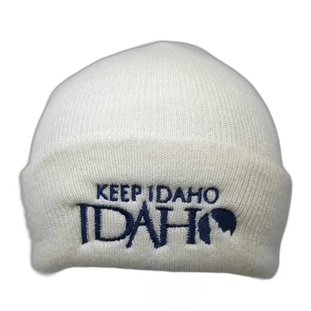 Port & Company Baseball Cap White One Size Keep Idaho State Hat Embroidered